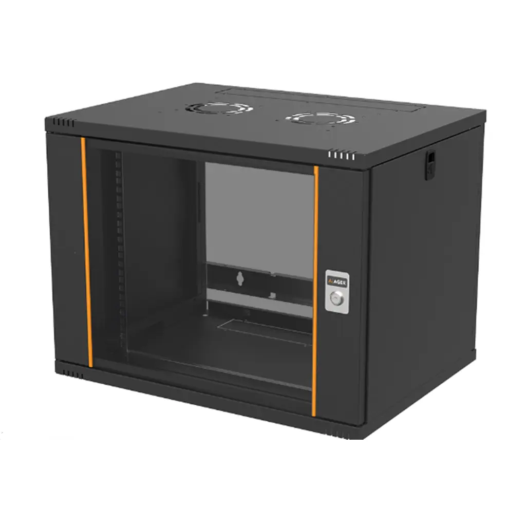 AGER AG-AC09U6045S1-CBAA-A-D1 9U 19'' Wall Mounting Cabinets W=600mm D=450mm.