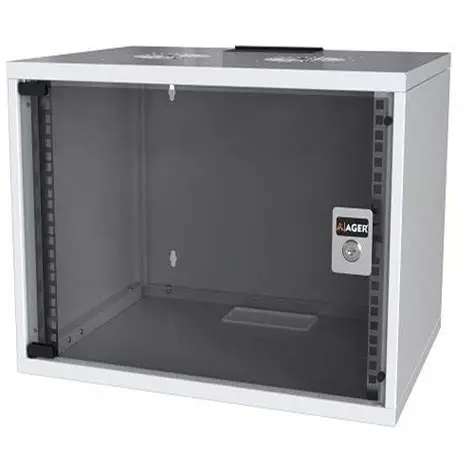 [AG-AF07U6060S1-CBAA-A-D1-YD] AGER AG-AF07U6060S1-CBAA-A-D1-YD 7U 19’’ Ager Agena Flat Wall Mounted Cabinets W=600mm D=600mm.