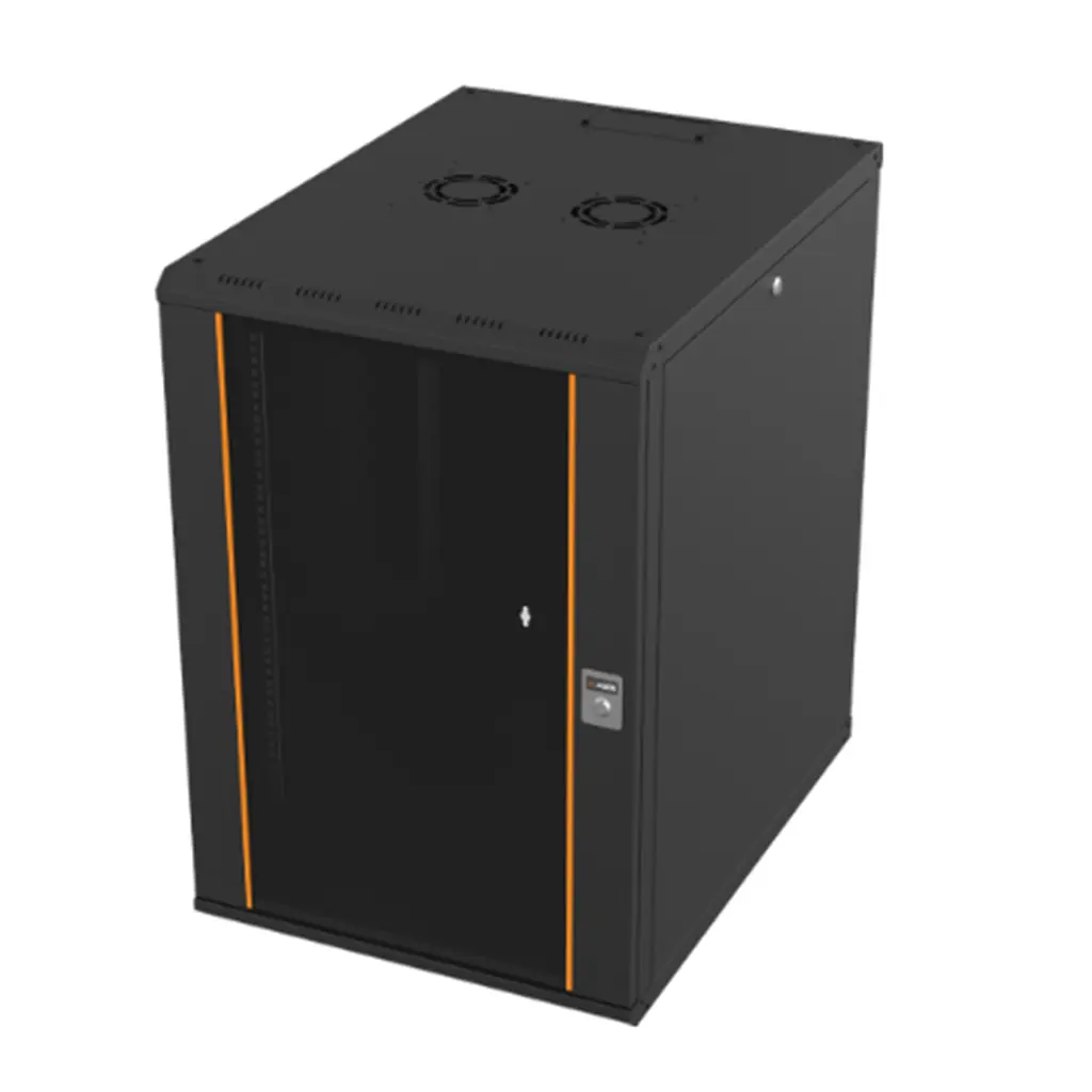 AGER AG-AN16U6080S1-CBAA-A-M1-YD 16U 19'' Wall Mounting Cabinets W=600mm D=800mm.