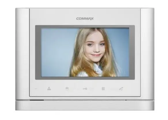 COMMAX CDV77M 7" Inch Monitor Intercom white color.