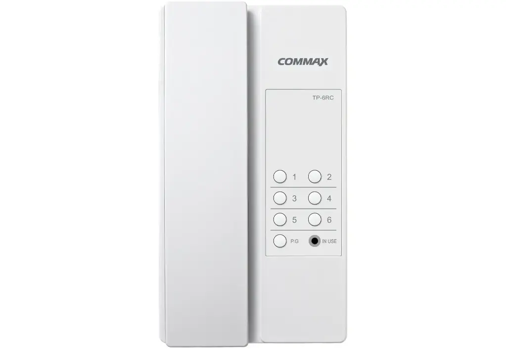 [TP-6RC] COMMAX TP-6RC 6 Button Audio Intercom.