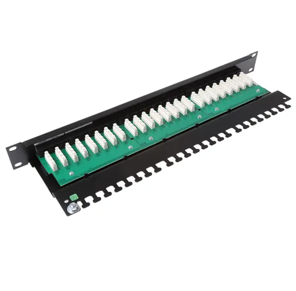 [C6CPNLU240K2M] LEVITON C6CPNLU240K2M CAT6 24 UNSCREENED PATCH PANEL 1U LOADED.
