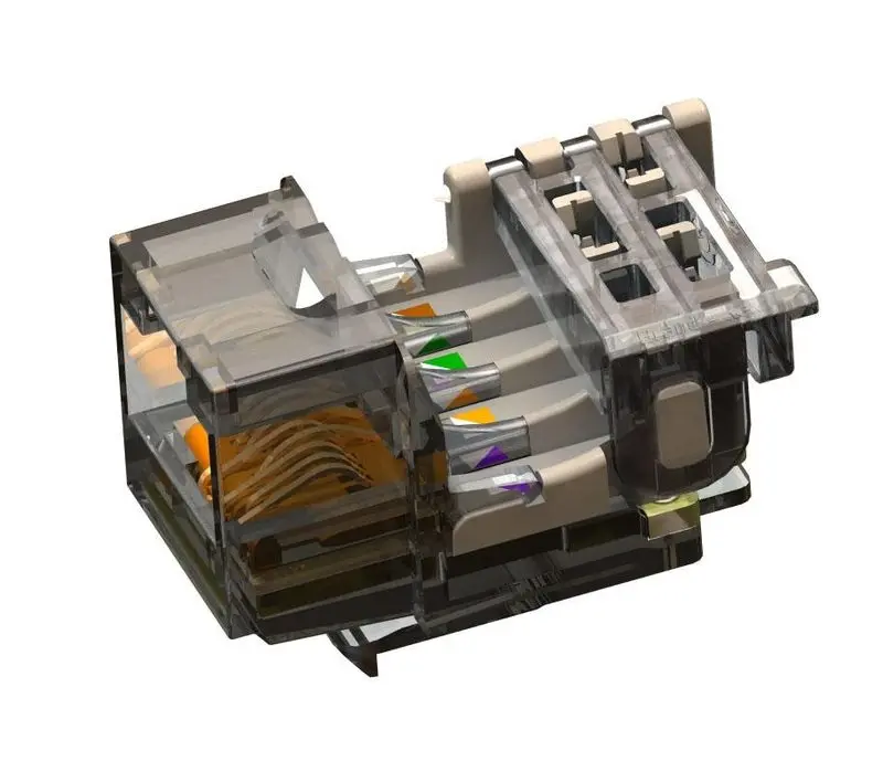 [C6CJAKU002] LEVITON C6CJAKU002 Cat6Plus Snap In Jack Unscreened - Tool Free.