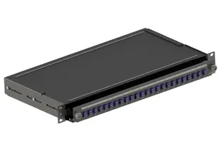 Leviton (Brand-Rex) - FPCC1SXMM12DC2 - Optical Panel loaded with 6 SC Duplex Multimode adapters - Black.