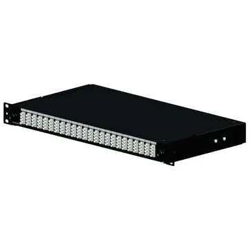 [FPCC1SXSM12DC2] Leviton (Brand-Rex) - FPCC1SXSM12DC2 - Optical Panel loaded with 6 SC Duplex Singlemode adapters - Black.