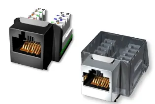 [AC6JAKF0K2] Leviton (Brand-Rex) - AC6JAKF0K2 - Module Jack Cat6A 10GPlus Snap In Jack Screened LSA universal wired.