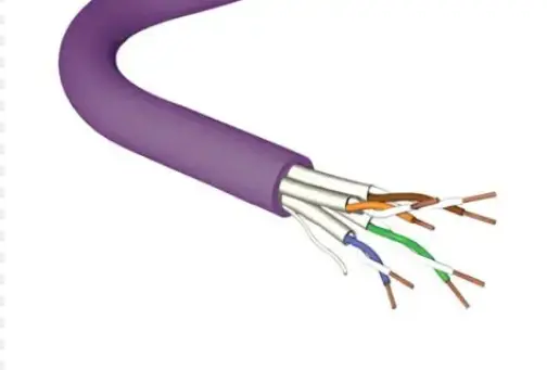 [AC6S/FTP-HF1-Eca-500VT] Leviton - AC6S/FTP-HF1-Eca-500VT - Cat6A Cable 10G+ 23 AWG S/FTP LS0H Violet -  Roll 500 Mtr.