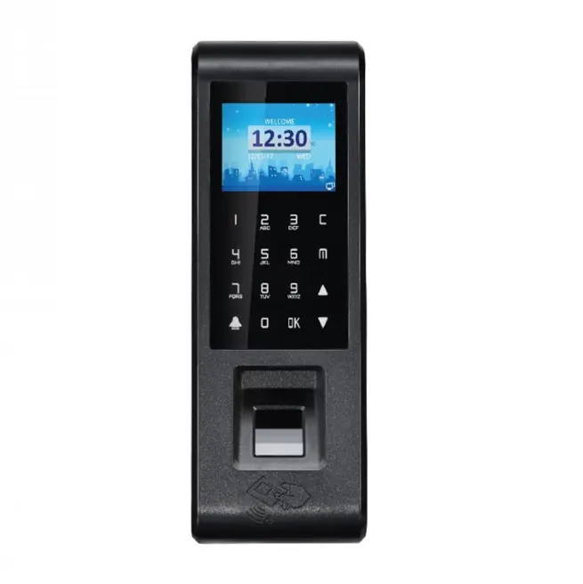 POLIMEK PL70 thin fingerprint time attendance and access control terminal.  