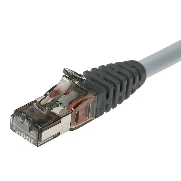 [AC6PCG010-888HB-EU] Leviton (Brand-Rex) - AC6PCG010-888HB-EU - 1-Mtr Cat6A shielded Ethernet patch cable in grey.
