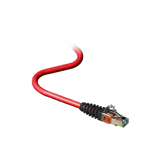 [AC6PCG020-188HB] Leviton (Brand-Rex) - AC6PCG020-188HB - 10GPlus 2Mtr Stranded 4 Pair RJ45 Blade Cord Grey LSZH, Red.