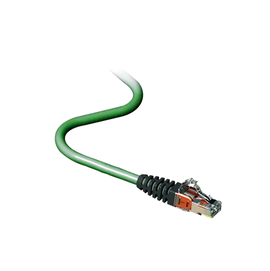 [AC6PCG020-588HB] Leviton (Brand-Rex) - AC6PCG020-588HB - 10GPlus 2m Stranded 4 Pair RJ45 Blade Cord Grey LSZH, Green.