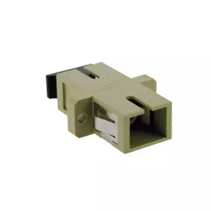 [BHCSCMM001] Leviton (Brand-Rex) - BHCSCMM001 - SC Simplex Adapter, multimode, zirconia ceramic sleeve, flanged, beige.