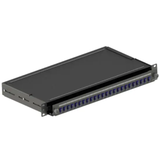 [FPCC1SXMM08DC2] Leviton (Brand-Rex) - FPCC1SXMM08DC2 - OPTICAL PANEL LOADED WITH 6 SC DUPLEX SM ADAPTERS - BLACK.