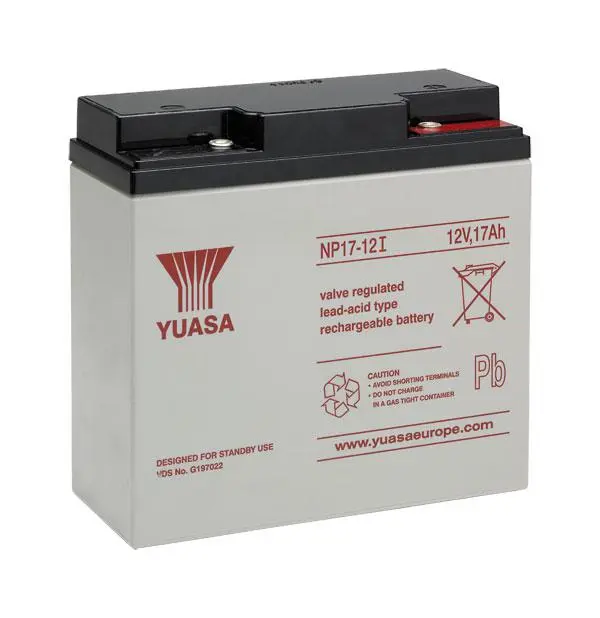 Yuasa - NP17-12I - Industrial VRLA Battery (12V 17Ah).