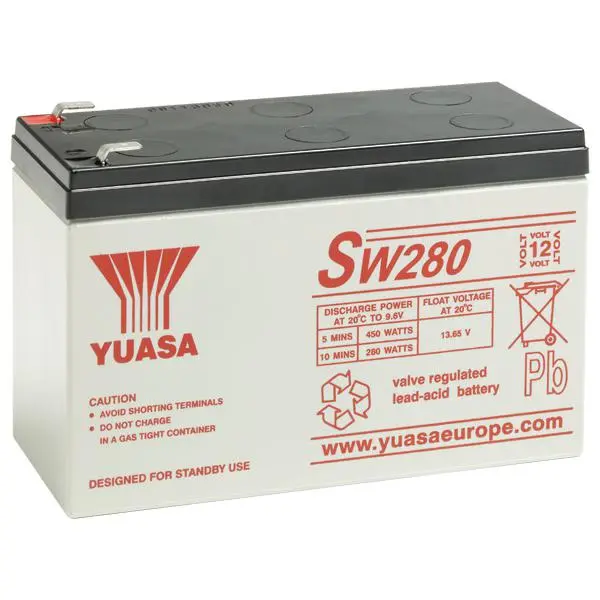 Yuasa - SW280 - High Rate Industrial VRLA Battery (12V 280W).