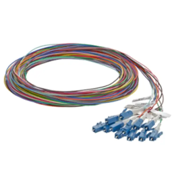 [VPK-M3TLC0000-01] Leviton (Brand-Rex) VPK-M3TLC0000-01  Pigtail Kit, OM3, 12 Pack of Aqua, 900 Micron Tight Buffer LSZH, LC/UPC, 1 M, Sustainably Smart Pkg.