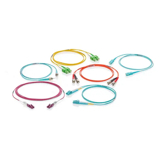 [VPC-M3D1LCLC0030] Leviton (Brand-Rex) VPC-M3D1LCLC0030 OM3 Aqua Duplex Patch Cord 1.6 mm LC/UPC-LC/UPC 3 Mtr.