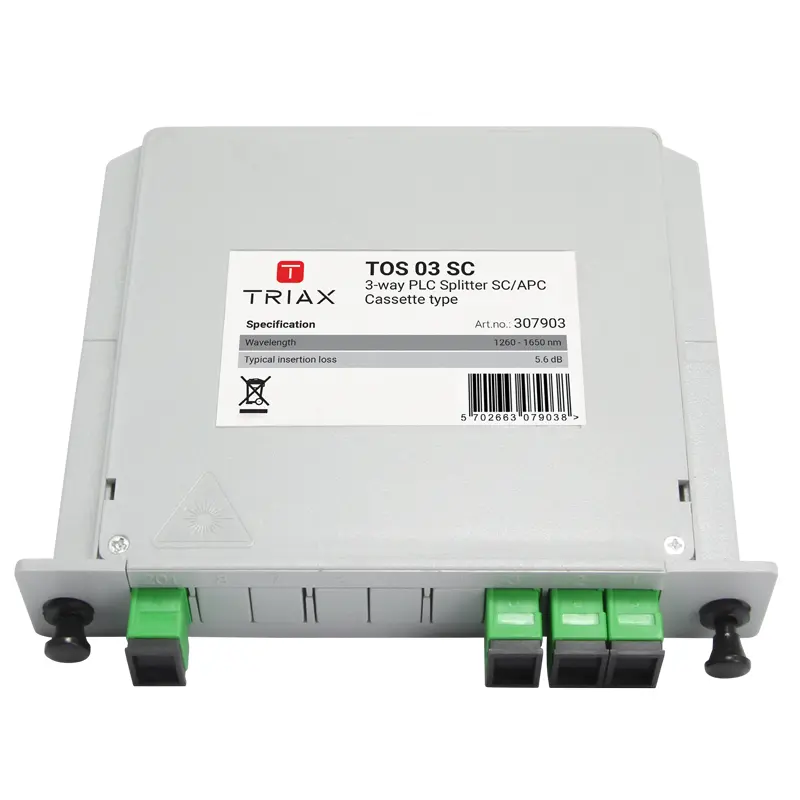 [307903] TRIAX 307903 TOS 03 SC, 3 Way PLC Splitter SC/APC.