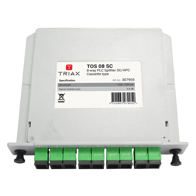 [307905] TRIAX 307905 TOS 08 SC, 8 Way PLC Splitter SC/APC.