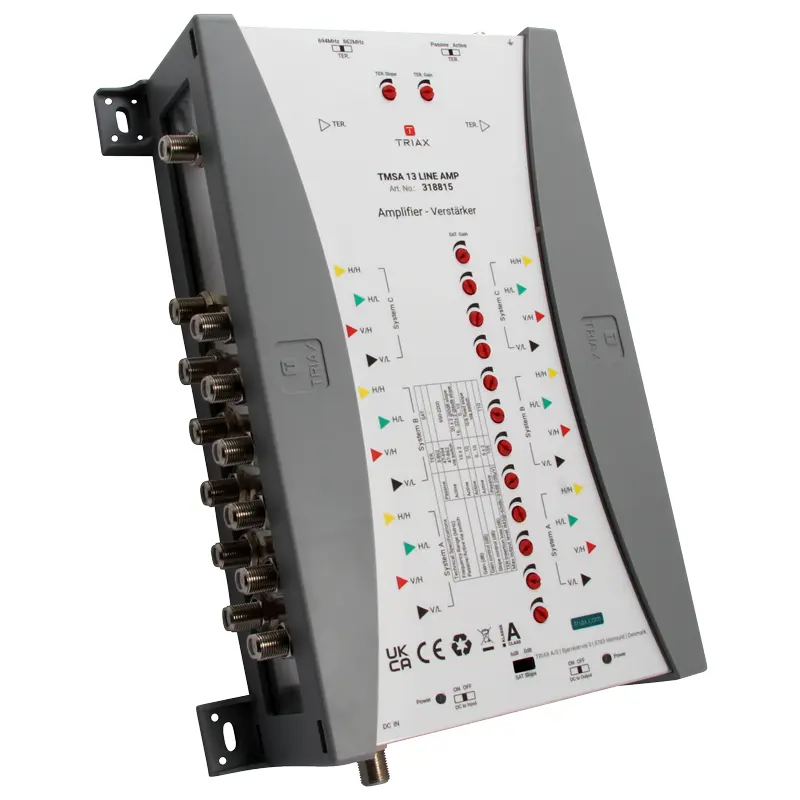 [318915] TRIAX 318915 TMSA 17 Line Amp, 17 Inputs, 20dB Gain.
