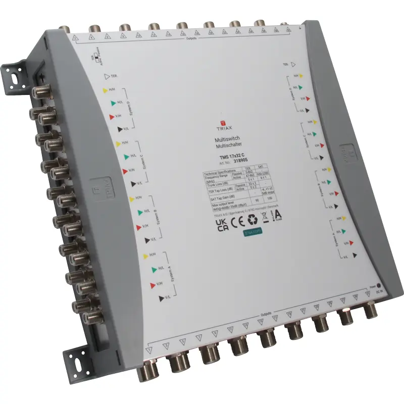 [318905] TRIAX 318905 TMS 17×32 C Multiswitch, Cascade, 17 Inputs, 32 Subscriber Outputs.