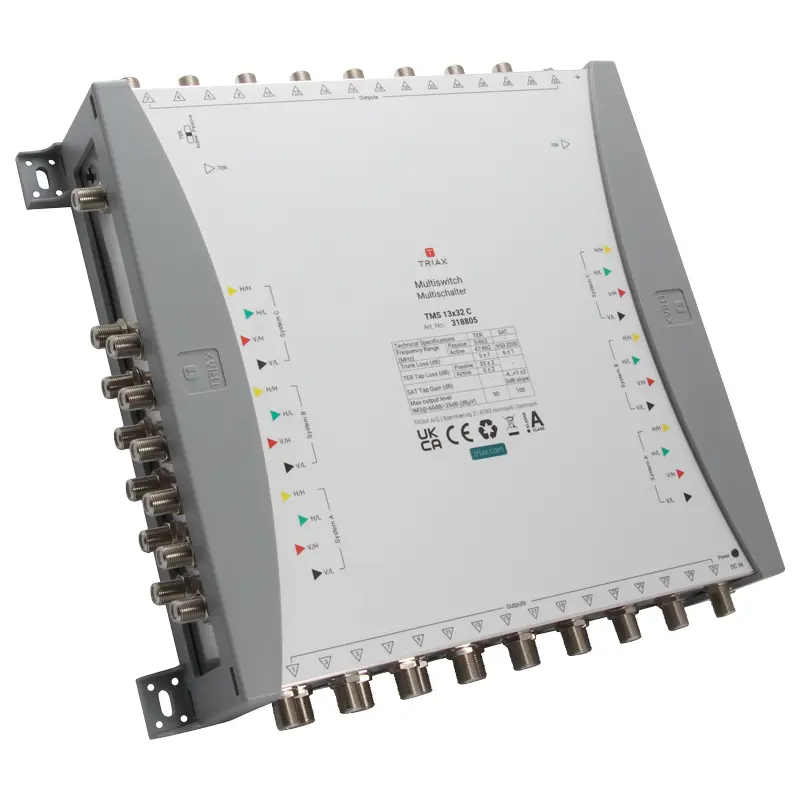 [318805] TRIAX 318805 TMS 13×32 C Multiswitch, Cascade, 13 Inputs, 32 Subscriber Outputs.