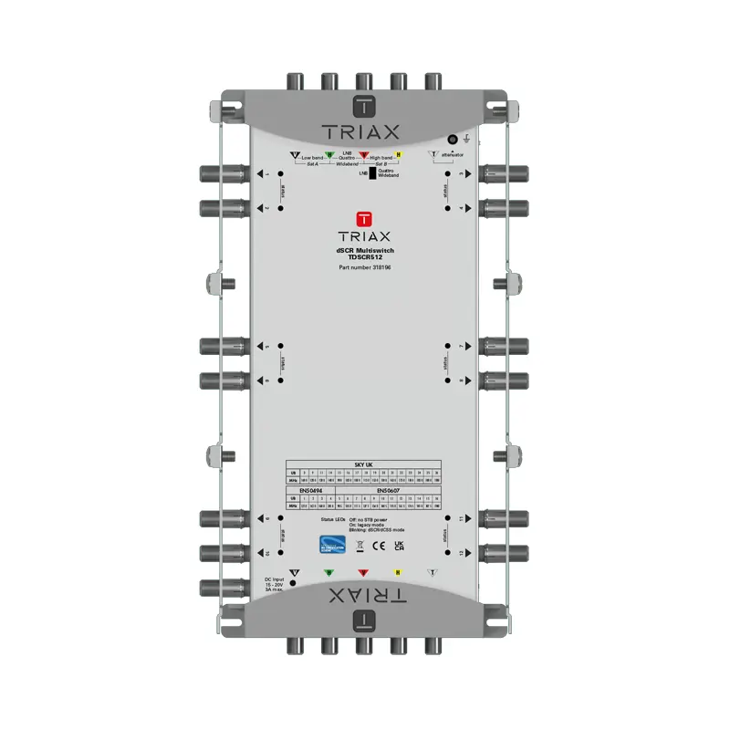 [318187] TRIAX 318187 TDSCR512 DSCR 12 WAY MULTISWITCH 318187 TRIAX (TR84MEH).