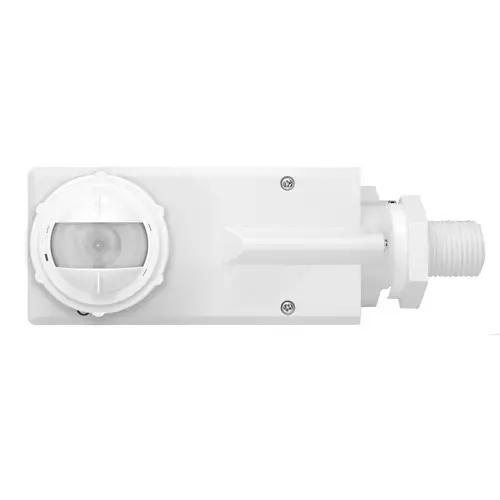 Leviton OFD1Z-ISW Smart Sensor with Photocell, End/Fixture Mount, PIR, Occupancy Sensor, 120-277VAC, 50/60 Hz, 8-20 FT and 20-40 FT Lens Included, Bluetooth™ Connectivity.