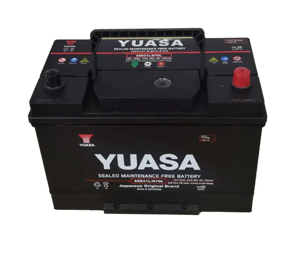 [65D31L/N70L] Yuasa - 65D31L/N70L Car Battery 12v 70ah Lead acid Battery.