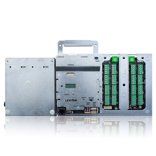 [RPM16-316] Leviton RPM16-316 Green MAX relay system Command Module complete, Main Processor, LumaCAN 3, with 16 Low Voltage inputs. 100-277VAC 50/60Hz.