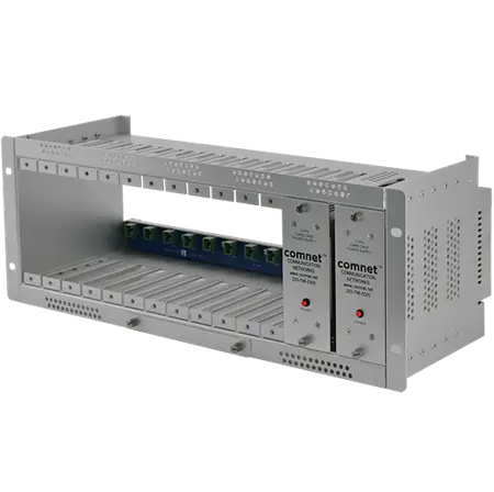 Comnet C2/INT 12 SLOT CARD CAGE, 2 REDUNDANTPWR SUP, 2 EU/UK LINE CORDS. 