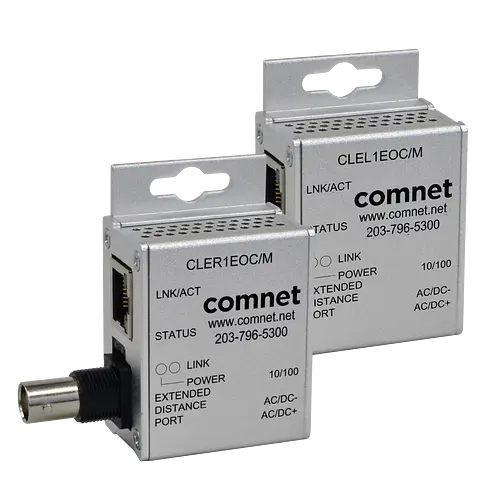 Comnet CLEK11EOC Kit, Ethernet Extender over Coax, Local & Remote Included, Single-Channel.