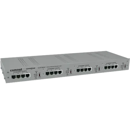 [CLFE16EOC] Comnet CLFE16EOC Ethernet Extender over Coax, af PoE Passthrough Supported, 16-Channel.