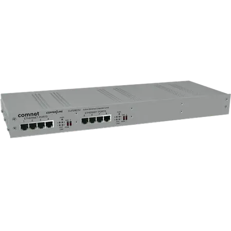 [CLFE8EOU] Comnet CLFE8EOU Ethernet Extender over Twisted-Pair, af PoE Passthrough Supported, 8-Channel.