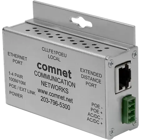 [CLLFE1POEU] Comnet CLLFE1POEU LOCAL SINGLE CHANNEL ETHERNETOVER UTP WITH 30W PSE PoE+.
