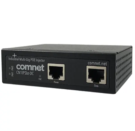 [CN1IPSBT-DC] Comnet CN1IPSBT-DC Hardened PoE Power Injector, IEEE 802.3bt, 90W, 52-56 VDC.