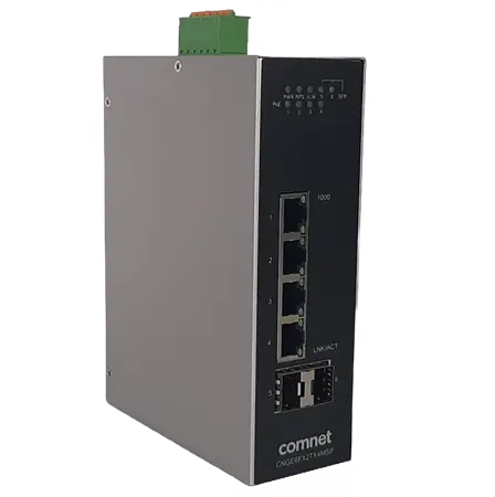 Comnet CNGE6FX2TX4POE Obs_6 GIG-5 RJ45/4G TX 30W POEGIG TX/SFP COMBO GIG SFP.