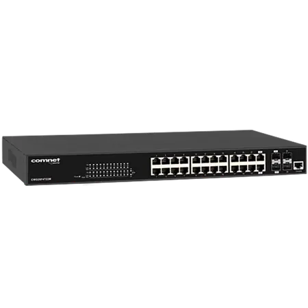 Comnet CWG26F4T22M Commercial Managed L2+ Switch, 2 SFP, 2 Combo, 22 RJ45.