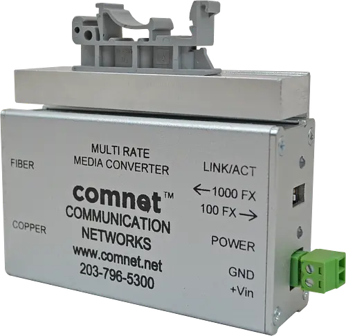 Comnet DINBKT4 DIN-Rail Adapter Kit, Universal, with mounting hardware.