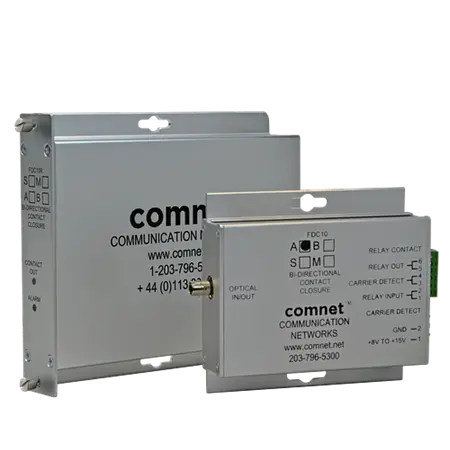 [FDC10S1A] Comnet FDC10S1A Contact Closure, 1-Channel Duplex, Mini, single mode, 1 fiber.