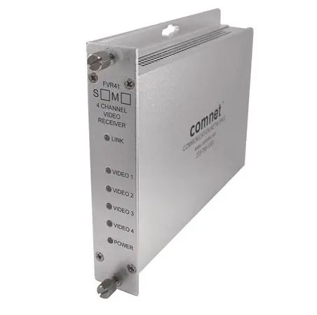 Comnet FVR41M1 Analog Video Receiver, 4 Channel, multimode, 1 fiber.