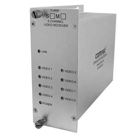 Comnet FVT81S1 Analog Video Transmitter, 8 Channel, single mode, 1 fiber.