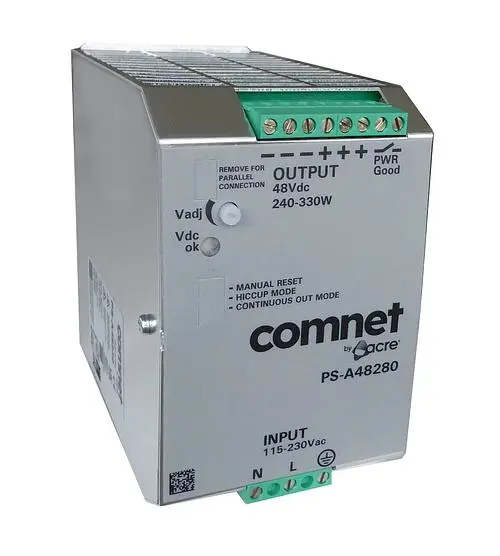 Comnet PS-A48280 Hardened DIN Rail Power Supply.