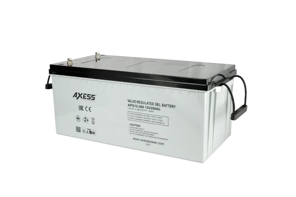 [APG12-200] AXESS APG12-200 VALVE REGULATED GEL BATTERY 12V-200AH.