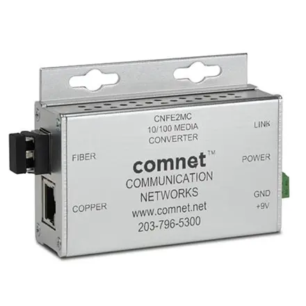 CNFE2MC-M Hardened 10/100 Media Converter, Mini, 100 SFP Optical Port.